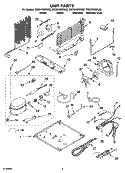 UNIT PARTS Diagram and Parts List for GR2SHWXPL02  Whirlpool Refrigerator