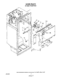 LINER Diagram and Parts List for ET18AKXTF02  Whirlpool Refrigerator