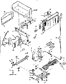 Unit Parts Diagram and Parts List for 106T16G2  Kenmore Refrigerator