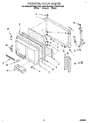 FREEZER DOOR Diagram and Parts List for ET25DQLDB00  Whirlpool Refrigerator