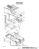 SHELF Diagram and Parts List for ET18MKXSW01  Whirlpool Refrigerator