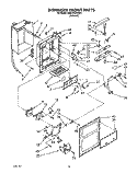 DISPENSER FRONT Diagram and Parts List for ED27DQXXN01  Whirlpool Refrigerator
