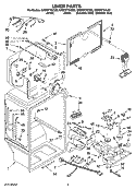 LINER PARTS Diagram and Parts List for GR9FHTXVQ00  Whirlpool Refrigerator