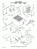 UNIT PARTS Diagram and Parts List for  Whirlpool Refrigerator