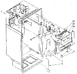 Liner Diagram and Parts List for ET18MKXSN03  Whirlpool Refrigerator