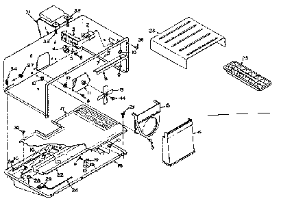Freezer Parts Diagram and Parts List for 106S14EL-1  Kenmore Refrigerator