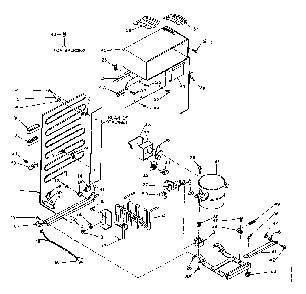 Unit Parts Diagram and Parts List for 106T12DSL  Kenmore Refrigerator