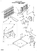 UNIT Diagram and Parts List for ET18NMXDW04  Whirlpool Refrigerator