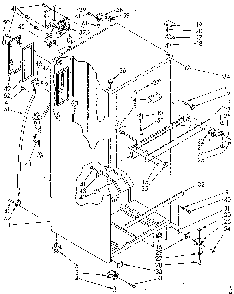 Cabinet Diagram and Parts List for ET18GKXSN05  Whirlpool Refrigerator