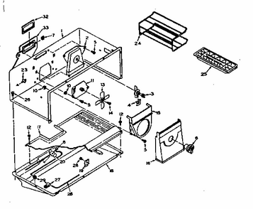 Freezer Parts Diagram and Parts List for 106U14ESL2  Kenmore Refrigerator