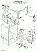 LINER PARTS Diagram and Parts List for ET1CHMXKT10  Whirlpool Refrigerator