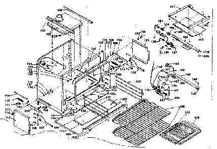 Oven Diagram and Parts List for 1553567292  Kenmore Range