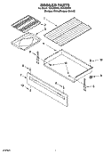 BROILER PARTS Diagram and Parts List for TGS325MT0  Estate Range
