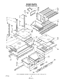 SHELF , LIT/OPTIONAL Diagram and Parts List for ET25DMXVF01  Whirlpool Refrigerator