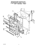 REFRIGERATOR DOOR, LIT/OPTIONAL Diagram and Parts List for ET18ZKXWG11  Whirlpool Refrigerator