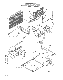UNIT Diagram and Parts List for ET18GKXDW00  Whirlpool Refrigerator