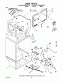 LINER PARTS Diagram and Parts List for ET8WTKXKQ11  Whirlpool Refrigerator