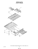 SHELF Diagram and Parts List for ET18SKRSW03  Whirlpool Refrigerator