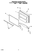 FREEZER DOOR PARTS, OPTIONAL PARTS Diagram and Parts List for GR2FHMXPB02  Whirlpool Refrigerator
