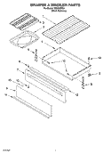 DRAWER & BROILER PARTS, MISCELLANEOUS PARTS Diagram and Parts List for TES356MS0  Estate Range
