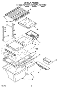 SHELF PARTS, OPTIONAL PARTS Diagram and Parts List for ET8FTEXMB03  Whirlpool Refrigerator