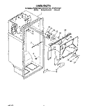 LINER Diagram and Parts List for ET20ZKXYN01  Whirlpool Refrigerator