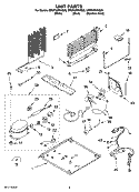 UNIT PARTS Diagram and Parts List for GR9FHMXVS00  Whirlpool Refrigerator