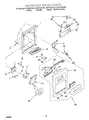 DISPENSER FRONT Diagram and Parts List for GD27DIXHT01  Whirlpool Refrigerator