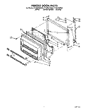 FREEZER DOOR Diagram and Parts List for ET18ZKXZN00  Whirlpool Refrigerator
