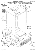 CABINET, LITERATURE Diagram and Parts List for GS2SHGXLS00  Whirlpool Refrigerator