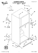 CABINET, LITERATURE Diagram and Parts List for ET1MTEXLQ00  Whirlpool Refrigerator