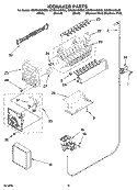 ICEMAKER PARTS, OPTIONAL PARTS (NOT INCLUDED) Diagram and Parts List for GD5SHAXNL03  Whirlpool Refrigerator