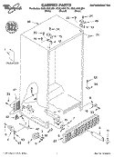 CABINET, LITERATURE Diagram and Parts List for GD5LHGXLT01  Whirlpool Refrigerator