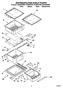 REFRIGERATOR SHELF PARTS Diagram and Parts List for GC3PHEXNB01  Whirlpool Refrigerator