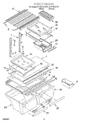 SHELF, OPTIONAL Diagram and Parts List for ET21UKXJT01  Whirlpool Refrigerator