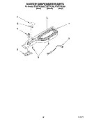 WATER DISPENSER, OPTIONAL Diagram and Parts List for ET9FTTXLQ00  Whirlpool Refrigerator