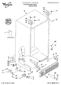 CABINET, LITERATURE Diagram and Parts List for GD22SFXHS02  Whirlpool Refrigerator