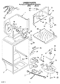 LINER Diagram and Parts List for ET1MTKXKQ02  Whirlpool Refrigerator