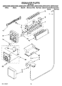 ICEMAKER PARTS, OPTIONAL PARTS (NOT INCLUDED) Diagram and Parts List for GD5NVAXSS01  Whirlpool Refrigerator