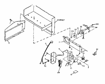 Refrigerator Unit Parts Diagram and Parts List for 106U16GL1  Kenmore Refrigerator