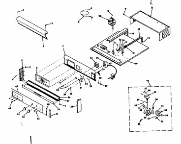 Control Section Diagram and Parts List for 8504247311  Kenmore Range