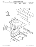 COOKTOP PARTS Diagram and Parts List for  KitchenAid Range