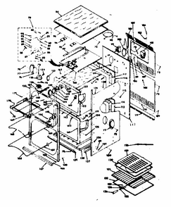 Body Section Diagram and Parts List for 8504277242  Kenmore Range