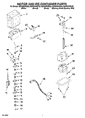 MOTOR AND ICE CONTAINER PARTS Diagram and Parts List for GS6SHEXNT03  Whirlpool Refrigerator