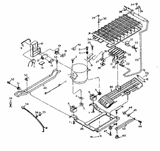 Unit Parts Diagram and Parts List for 106W16D  Kenmore Refrigerator