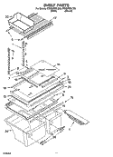 SHELF PARTS, OPTIONAL PARTS Diagram and Parts List for ET8GHMXLQ05  Whirlpool Refrigerator