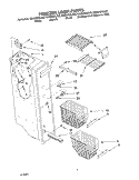 FREEZER LINER Diagram and Parts List for GS5SHGXLS00  Whirlpool Refrigerator