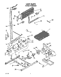 UNIT Diagram and Parts List for ET20GMXXN01  Whirlpool Refrigerator