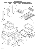 SHELF Diagram and Parts List for GR9SHKXKL02  Whirlpool Refrigerator