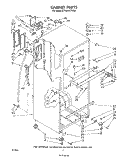 CABINET Diagram and Parts List for ET18HKXTG00  Whirlpool Refrigerator